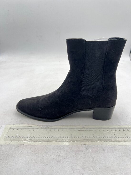 FOWT Men Fashion Round Toe Block Low Heel Stretchy Ankle Boots Pull On Boot main image 4